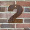 Rusty Metal Address Numbers Letters Vintage Outdoor Decor