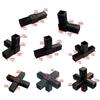 Multifunctionele 20x20mm Vierkante Buis Adapter Connector Accessoires Aluminiumlegering Elleboog Pijp Fitting Eenvoudig te Installeren