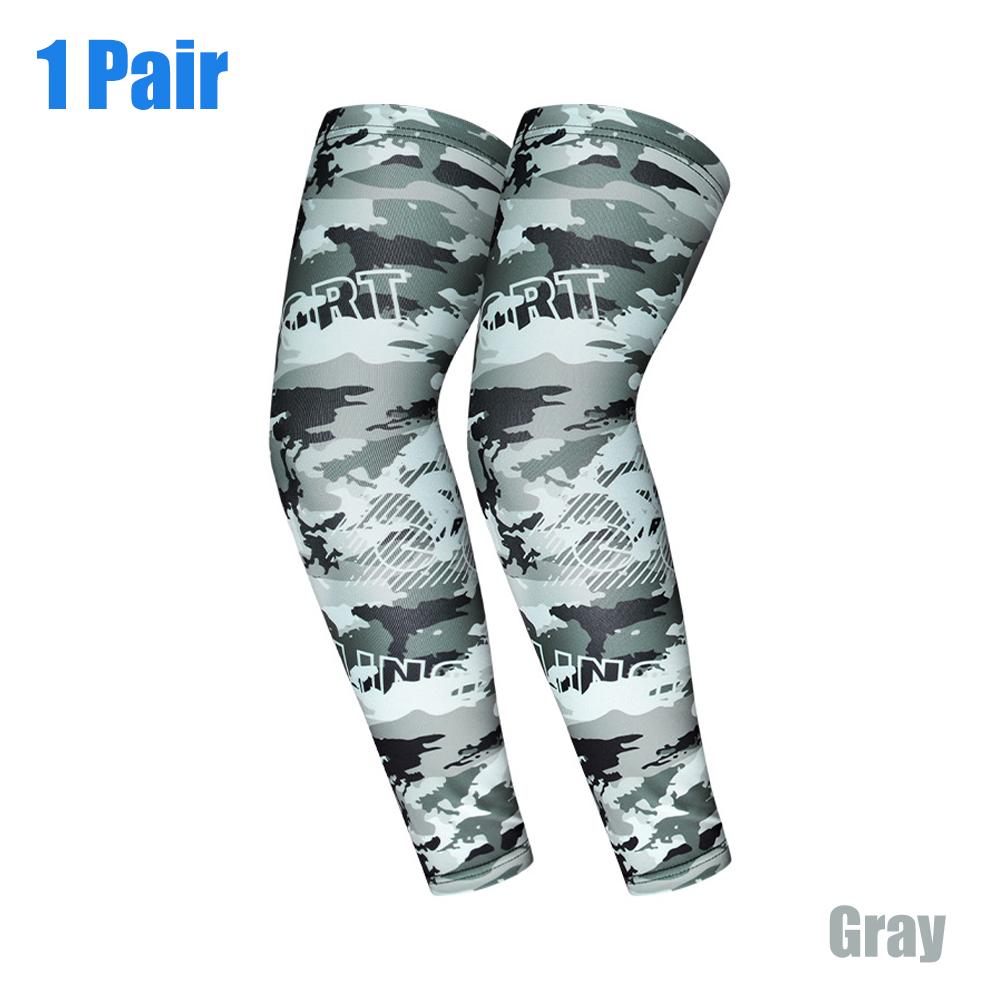 1 Pair Arm Sleeves   Summer Cooling UV Protection Anti-slip Arm Cover Sports Tattoo Cover for Driving Golf Fishing