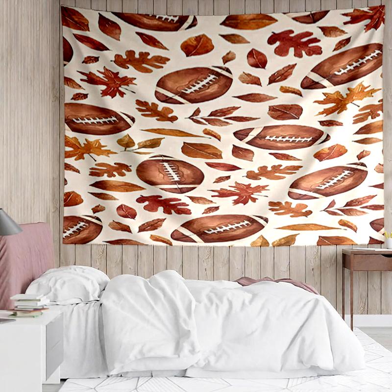 American-football Print Tapestry, Backdrop, Easy Setup, Ideal for Bedroom, Office & Living Room, with Aesthetic Wall Hanging Decor.