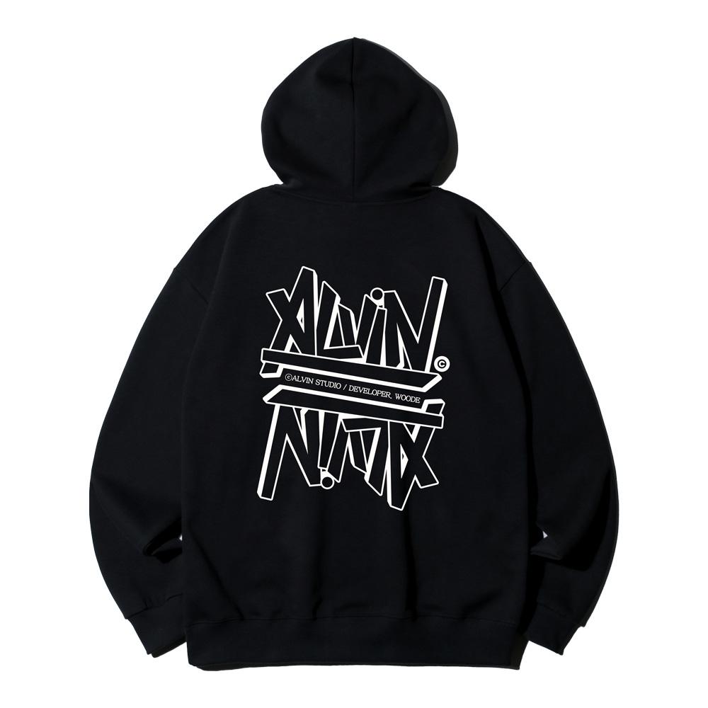 Alvin Clo Улица Alvin Худи Оверсайз Avh758 (4 цвета) Charcoal (Double Cotton)/L