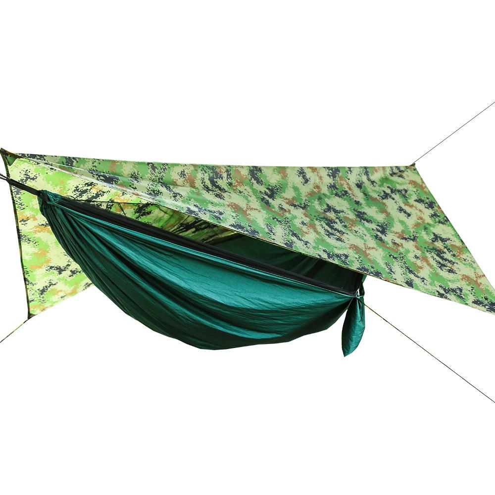 Parachute Cloth Mosquito Net Hammock Package Camping Automatic Quick-open Hammock with Mosquito Account Outdoor Waterproof Sunshade Canopy