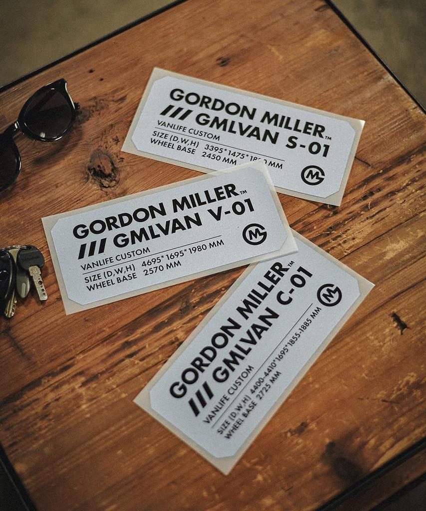 GORDON MILLER Sticker Chamfering Gray 1765501 V-01 200×88