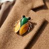 Chinese Style Cicada Brooch Real-like Enamel Brooch Vintage Insect Lapel Pin  Gifts
