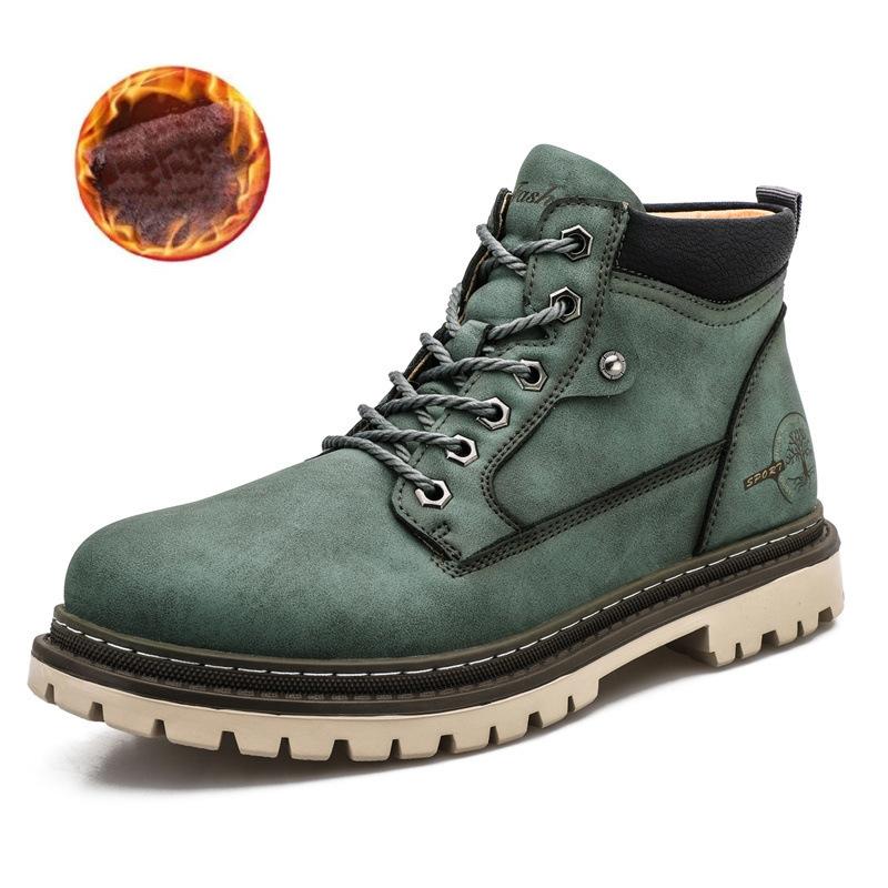 

2025 новые большие размеры осенне-зимние ботинки Мартин мужские кожаные ботинки британские ботинки мужские повседневные ботинки для инструментов ботинки с высоким голенищем 47