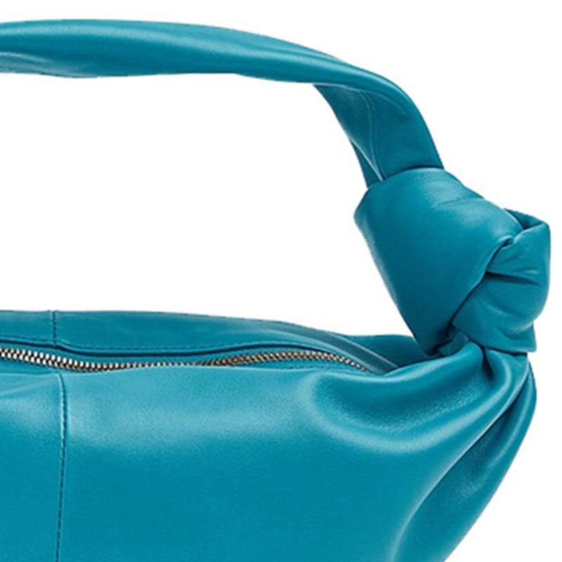 Bottega Veneta Nappa Calfskin One Shoulder Handbag Women's Wild Duck Green 629635-VCP41-3118