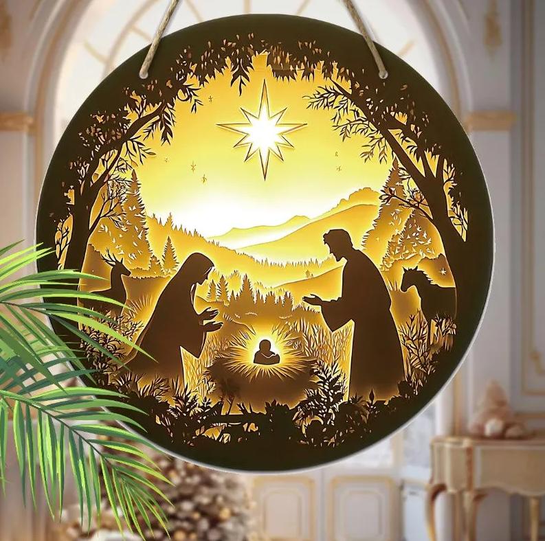 2D Atmosphere Wooden Decorations, Wall Ornaments, Home Decorations, And Doorplates