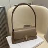 Stylish Retro Pu Shoulder Bag For Women 2024 Simple Fashionable Crossbody Purse