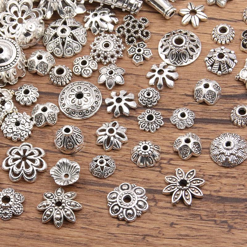 

Антикварные серебряные разделительные бусины в виде цветков: Многостильный, полый дизайн для браслетов и ожерелий DIY