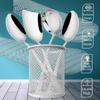 4 Pieces Stainless Steel Serving Spoons Set for Dining Table/Kitchen, 1.8 Mm Heavy Gauge