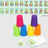 Kids Speed Training Toy Stack Cup Battle Table Game Indoor Family Party Game Toy Color Cognition Logic Training Classic Game