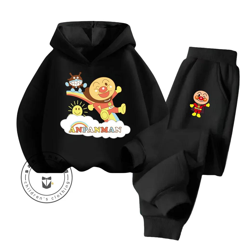 Ensemble de sweat à capuche de sport pour enfants, mode Anpanman abordable, vêtements économiques sans compromis sur la qualité, printemps-automne