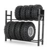 YEAHRUN Metal Alloy Tire Rack for Axial SCX10 Wraith 90048 F350 TRX-4 1/10 RC Car Crawler Model Parts 1.9/2.2inch Tires Wheels