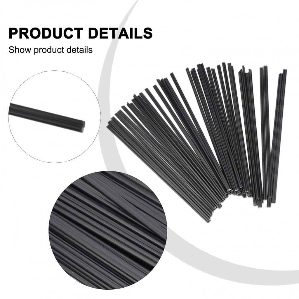 40pcs Black PP Welding Rods Black PP PP Rod For Welding Plastic
