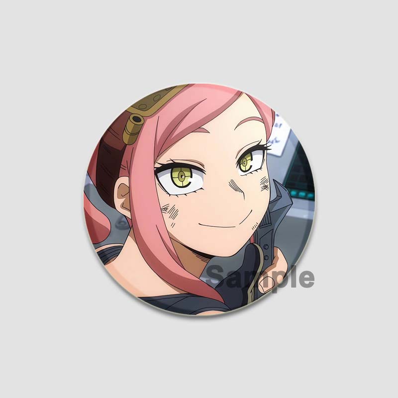 32/44/58MM Personaj Anime All Might Midoriya Izuku Todoroki Shoto Bakugou Katsuki Insignă drăguță de desene animate Broșe din tablă lucrate manual Cadouri