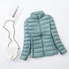 Womens Lightweight Short Down Jacket Plus Size Stand Collar White Duck Warm Coat
