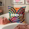 Trendy Magazine CCosmopolitan Cushion Cover Pillowcase Short Plush Invisible Zipper Room Sofa Cushion Cover
