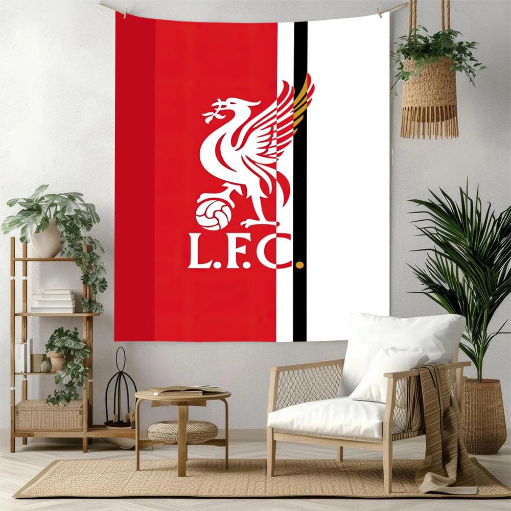 Liverpool Football Club Vægdekoration Vægtæppe Kunst Til Kæledyrsminde Fødselsdag Bryllupsfest Baggrund Familiegave