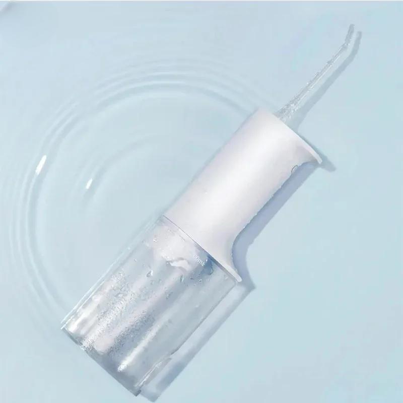 Oral Irrigator Rechargeable Dental Flosser Electric Waterpick for Teeth Mouth Cleaning 4 Speeds 4 Nozzles