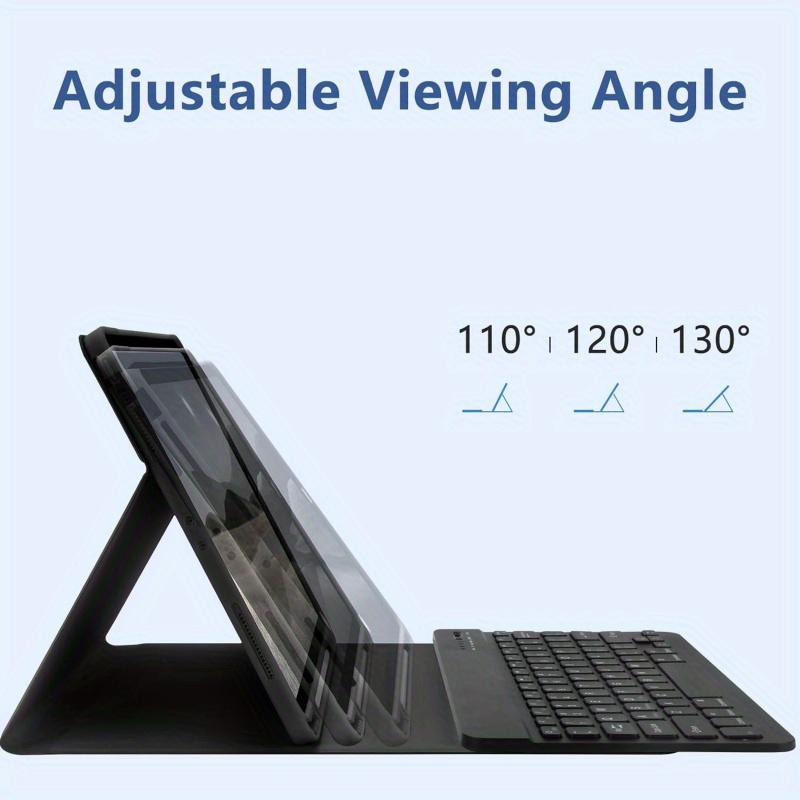 Backlit Bluetooth Keyboard Case with Pencil Holder for iPad 11 Inch Air & Pro Slim Multi-Angle Protective Cover