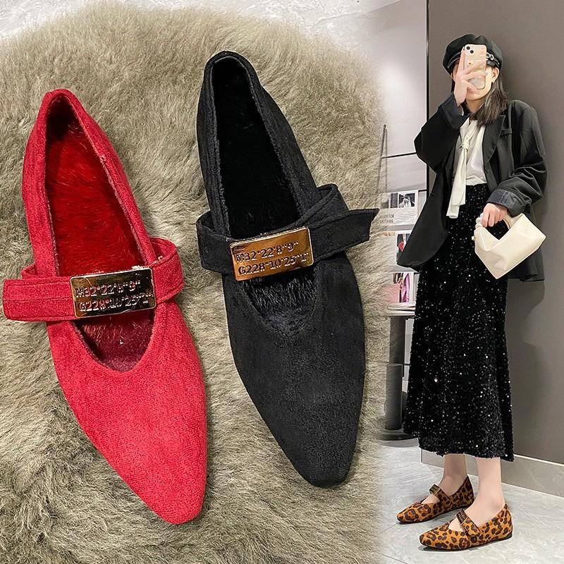 Retro vínové boty beanie dámské 2025 nové zlatá přezka mohou zvýšit výšku malých kožených bot jaro, léto a podzim Mary Jane single sh