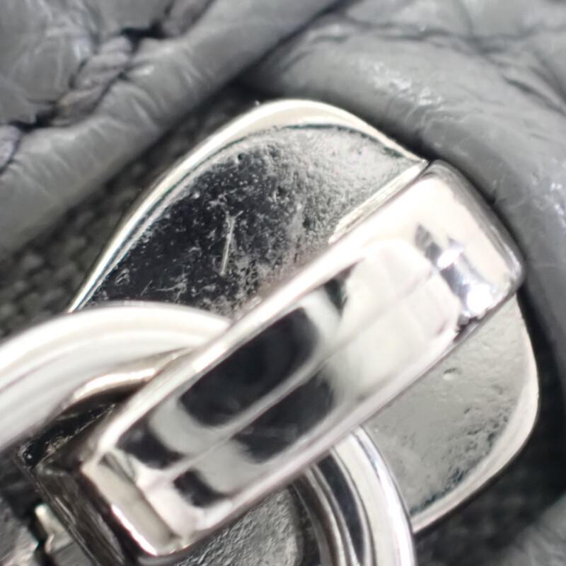 Prada 2VZ098 Body Bag Gray Leather Mens