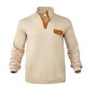 Herren Outdoor Casual Kontrast Casual Stehkragen Langarm Sweatshirt für Herren