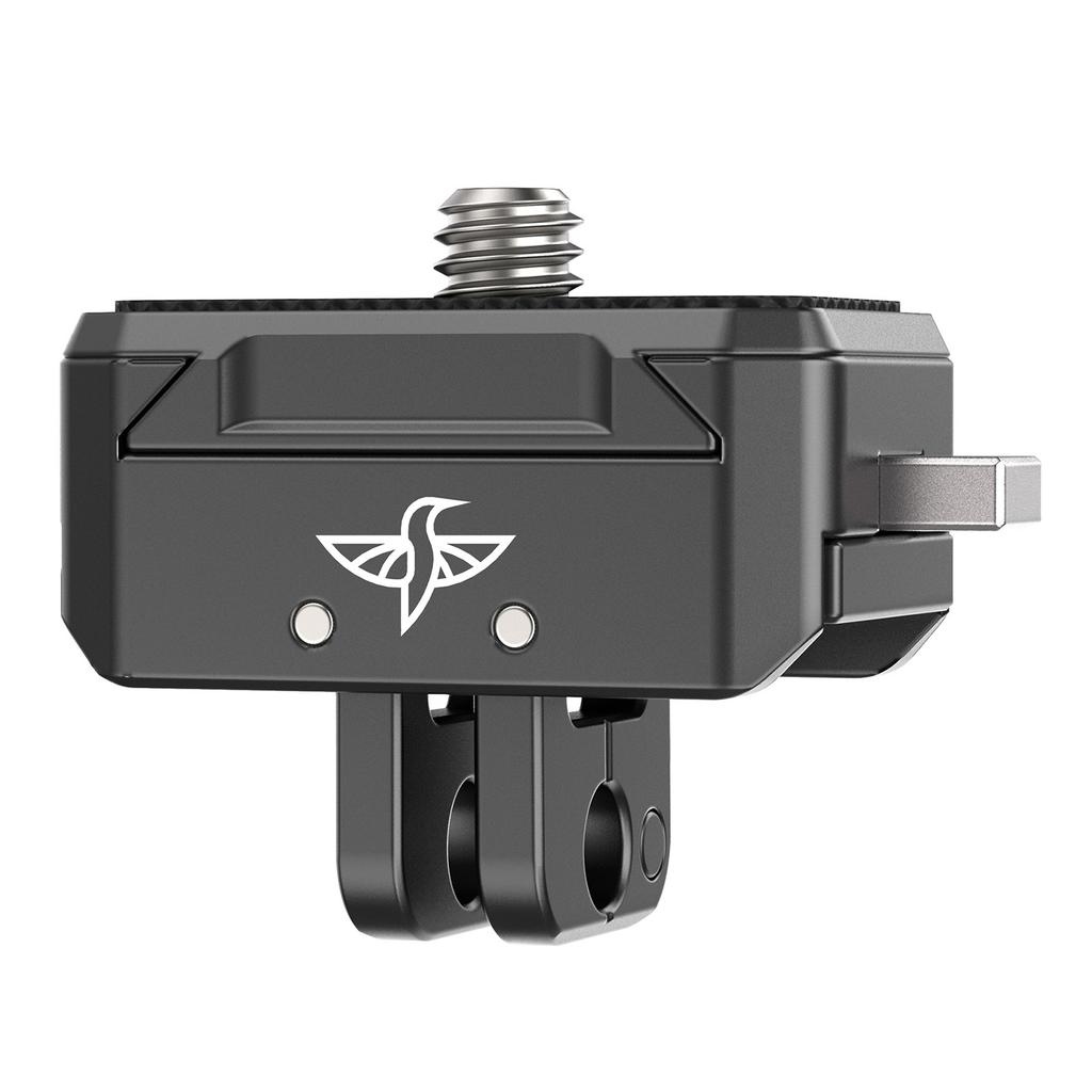 Aluminum Quick Release Mount Adapter Base with Mount Plate Magnetic Action Camera Mount Universal 1 4 Inch Interface