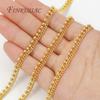 0.5-1 Meter 18K Gold Plated Oval Curb Cuban Chains For Jewelry Making Supplies,DIY Necklace Bracelet Chain Bulk Chains Wholesale
