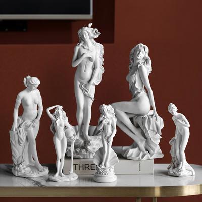 Greek Goddess Statue Human Body Figurine Art Ornaments Aphrodite Sculpture Venus Figurine Office Bookcase Living Room Home Decor