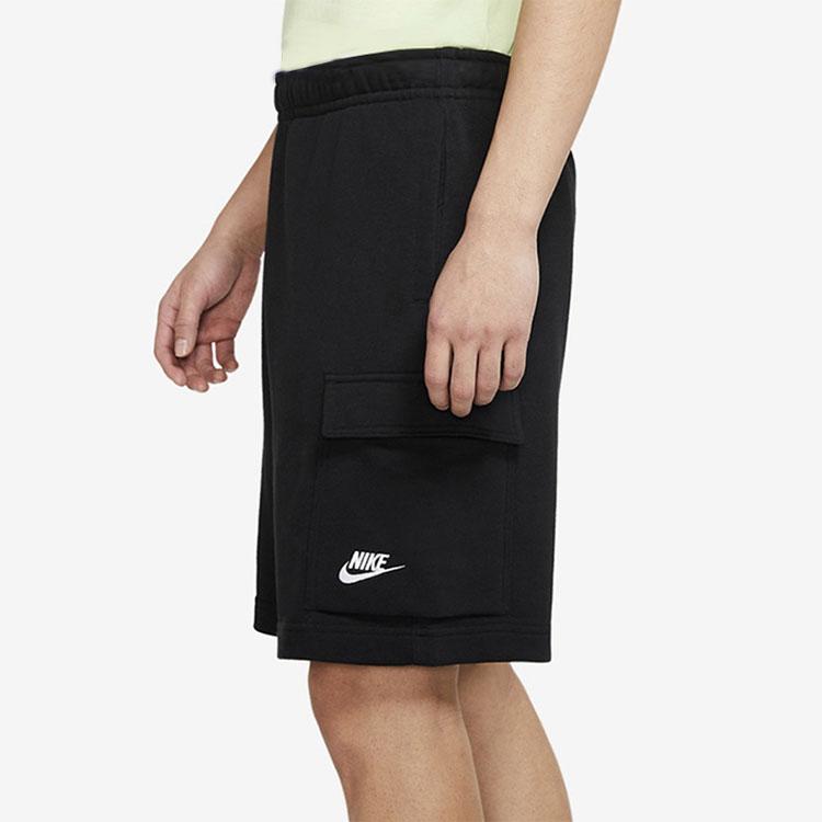 Nike Embroidered Logo Large Pocket Cargo Shorts Men Bottoms Black DD7015-010