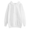 Autumn and Winter Women's Casual Solid Color Hooded Pocket Long Sleeve Pullover Sweatshirt  Loose and Plush Thick Long Sleeved Top