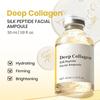 Deep Collagen Peptide Serum Ampoule Moisturizing Facial Serum with Peptides for Firming, Anti-Aging, Wrinkle Reduction, Gentle Skin Repair 30ml