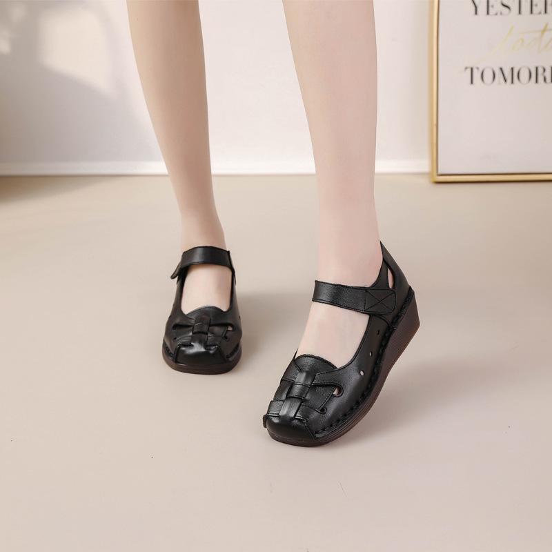 Retro Odinės Rankų darbo Platforminiai Šokių Sandalai Moterims (Pavasaris Vasara)