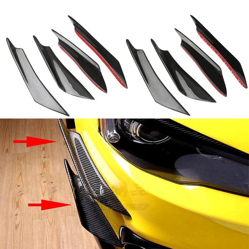 Spoiler universal pentru bara de protecție față pentru motocicletă, separator de aripi, kit lateral de ornamente Canards Valence Chin pentru motocicleta Yamaha și
