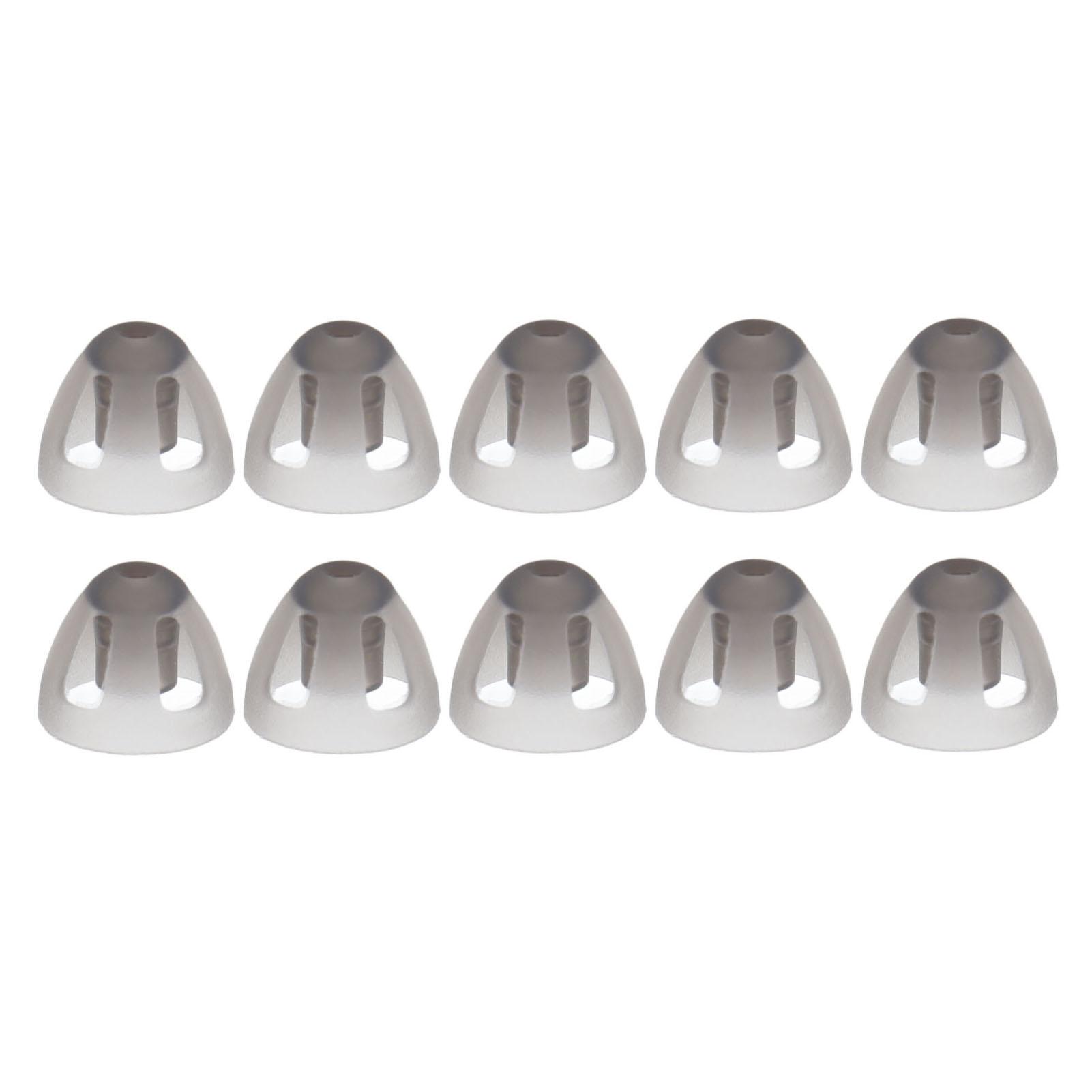 

10 шт. купольные слуховые аппараты, мягкие открытые купола, черный слой, сменные вкладыши для пожилых людей, слух Medium 8mm/0.31in