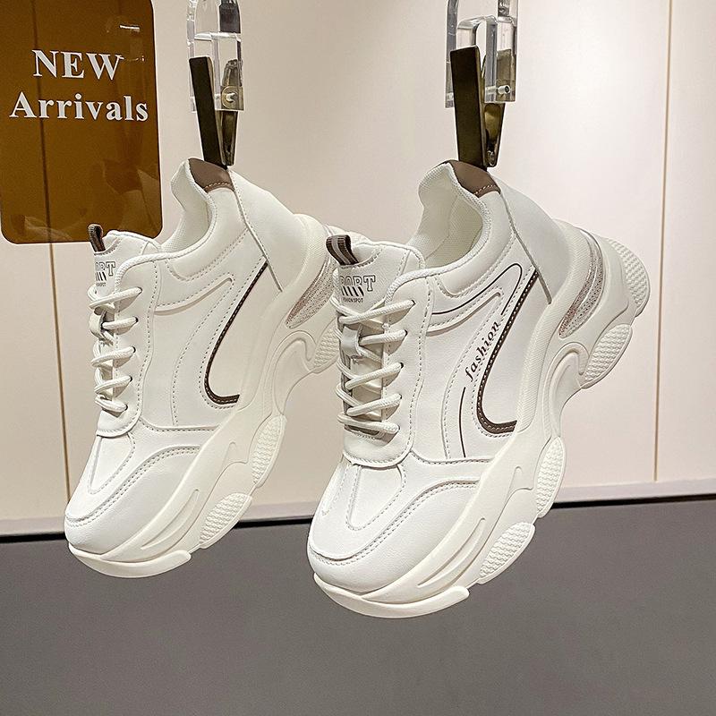 

Thick-soled heightening color matching dad shoes women s 2025 autumn and winter new ins trendy small man thin versatile casual shoes 40