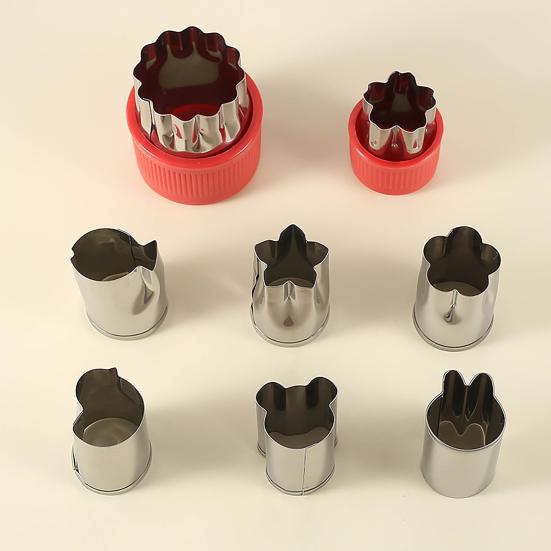 Non-stick Cake Embossing Die Lightweight Smooth Edge Washable Reusable Cookie Cutter Bakery Gadget 8Pcs/Set DIY
