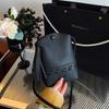 Single-shoulder Commuting Small Square Bag A Niche Design Fashionable and Simple Fringed Crossbody Bag