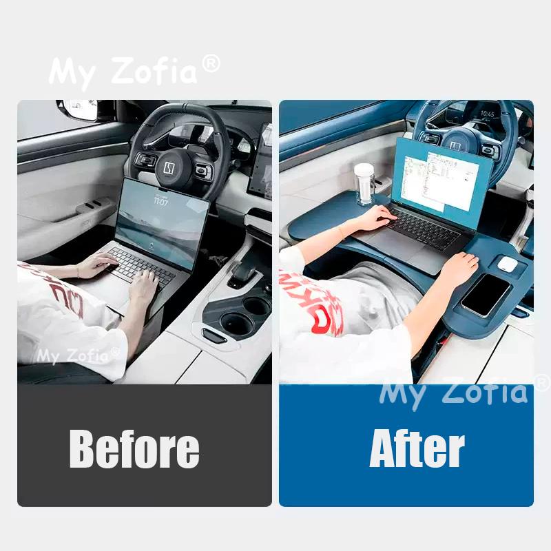 Car Tray Table For Zeekr 7x Car Food and Drinks Folding Tray Holder Laptop Stand Drive Desk Car Office Tool Accessories