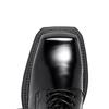 Physical Shooting British Style Business Casual Banquet Dress Square Toe Black Patent Leather Height Increasing Shoes For Men's