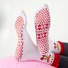 Sports Socks, Women's Lace Mid-calf Socks, Professional Anti-slip Yoga Socks, Heart-shaped Strawberry Cherry Fruit Pilates Socks
