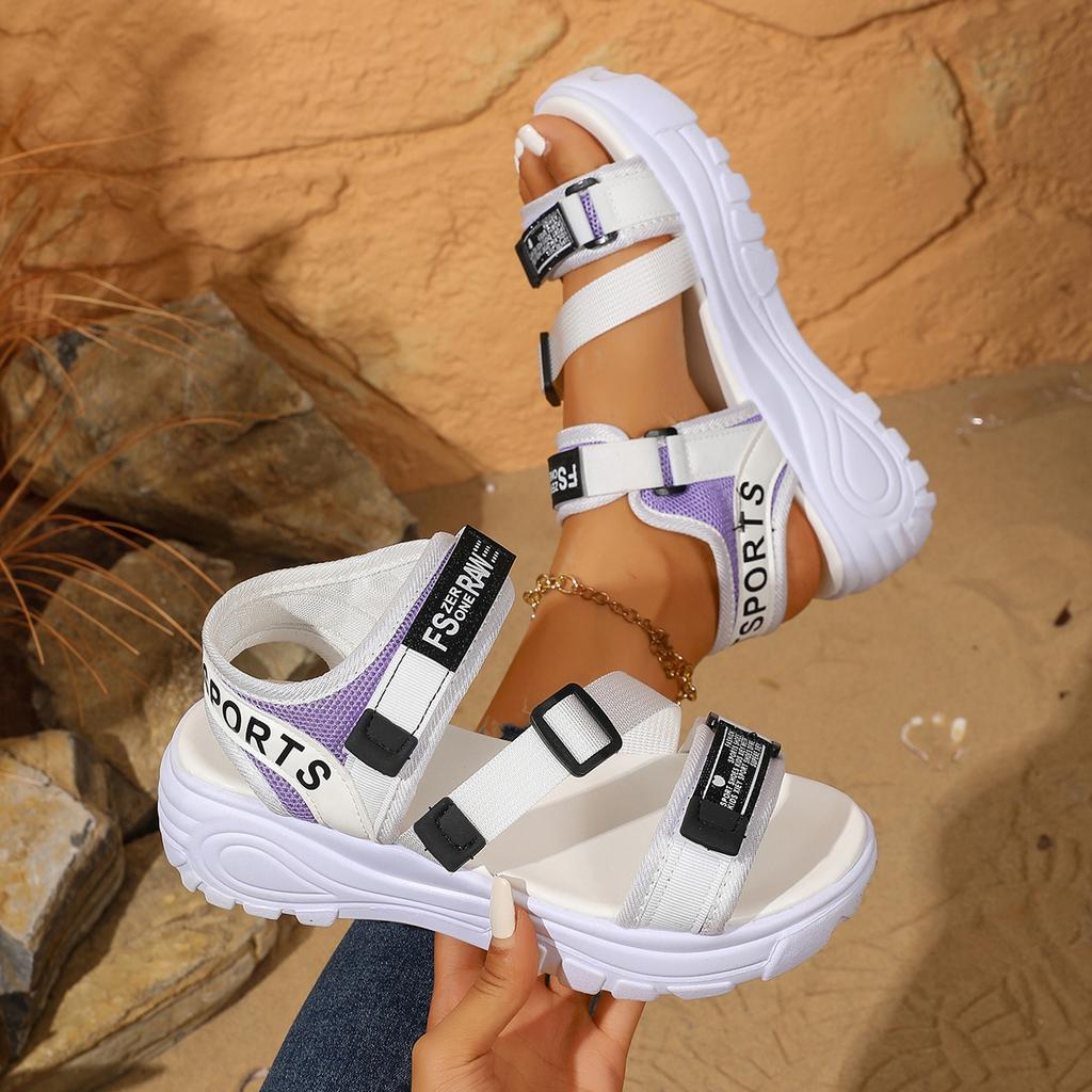 Fashion 2025 Summer New Women's Sports Sandals Multifunctional 6CM Thick Bottom Trend Sandals Fashion Comfortable Beach Women's Shoes