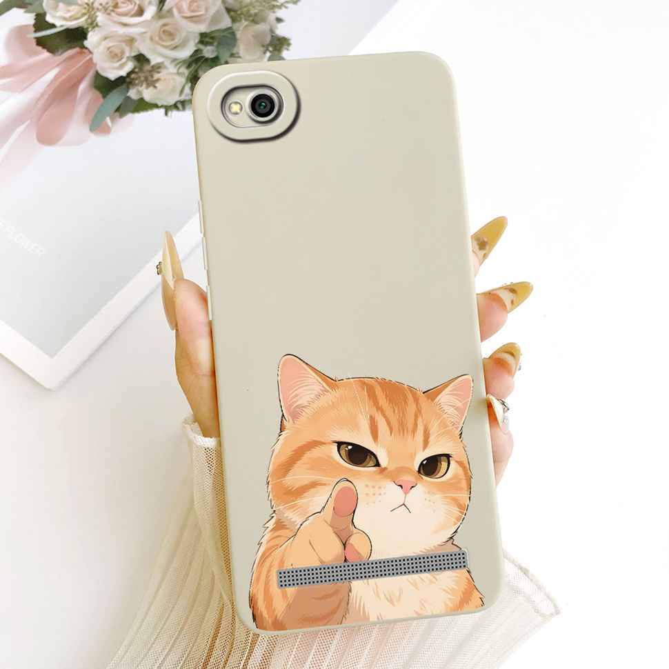 For Xiaomi Redmi 5A Case Cute Cartoon Cat Soft Silicone Back Cover For Redmi 5A MCG3B MCI3B Phone Cases Bumper