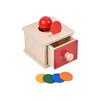 Children color shape classification building block coin box color stick shape matching game wooden teaching aids