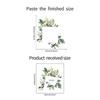 Painted Green Plant Leaf Switch Stickers for Bedroom Living Room Entrance Hall and Home Beautification Wall Stickers