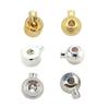 Pack of 10 Stopper Beads Metal Spacer Beads Jewelry Making Accessories Easy Threading Beads Handmade Accessories