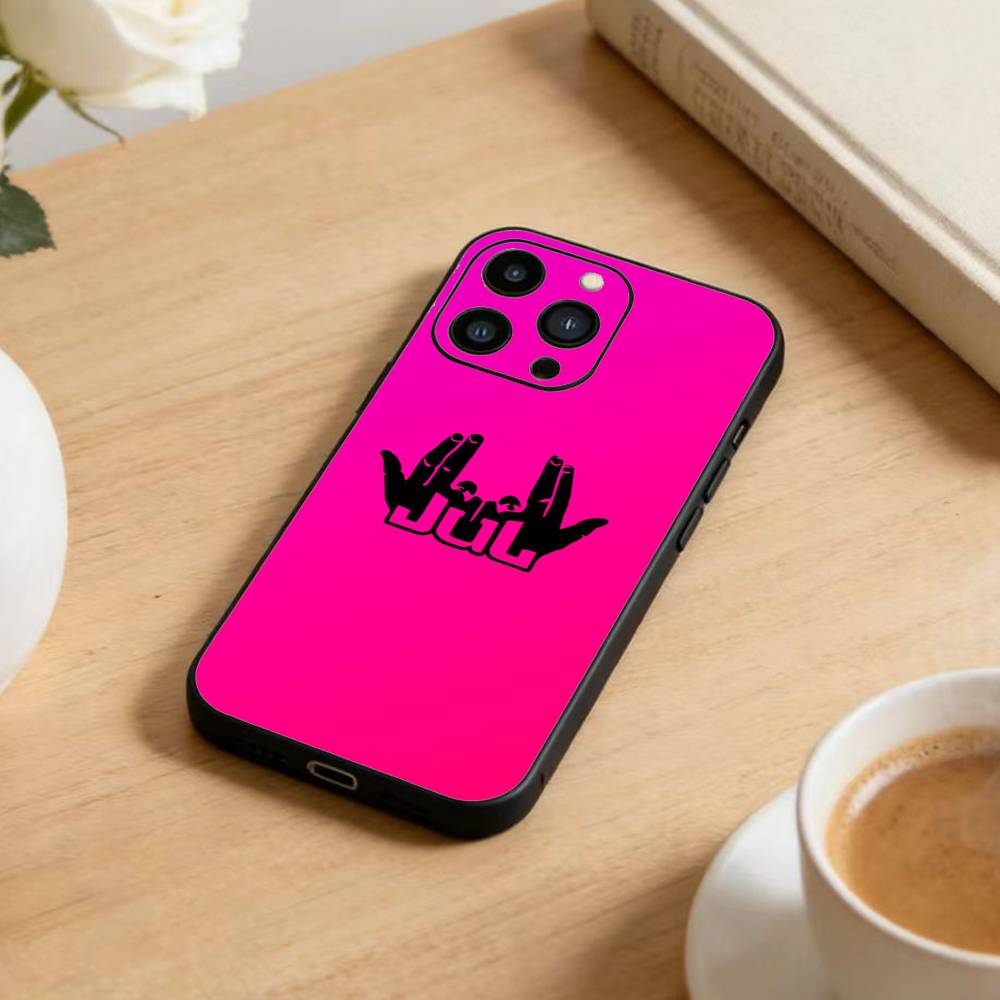 Rapper J-JuL C'est Pas Des Lol   Phone Case For iPhone17,16,15,14,13,12 Plus,Max Soft Silicone Black Cover