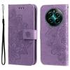 For Realme 12 4G/12+ 5G Case Floral Pattern PU Leather Wallet Stand Phone Cover