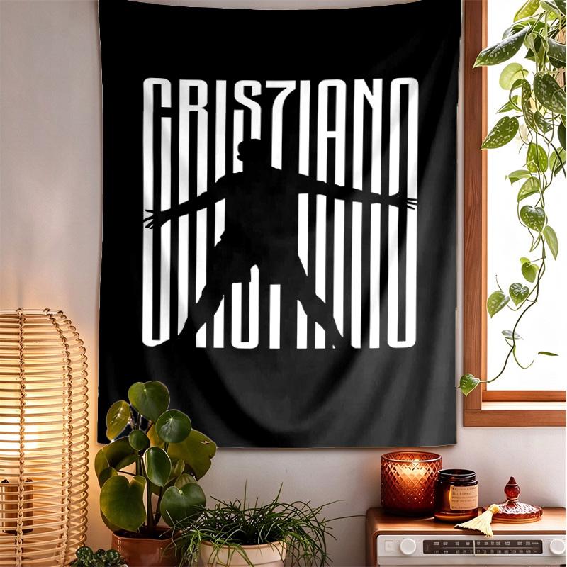 Cr7 Portugal Pattern Tapestry Wall Hanging Boho Aesthetic Wall Blanket For Bedroom Living Room Dorm Home Wall Decor 1012659